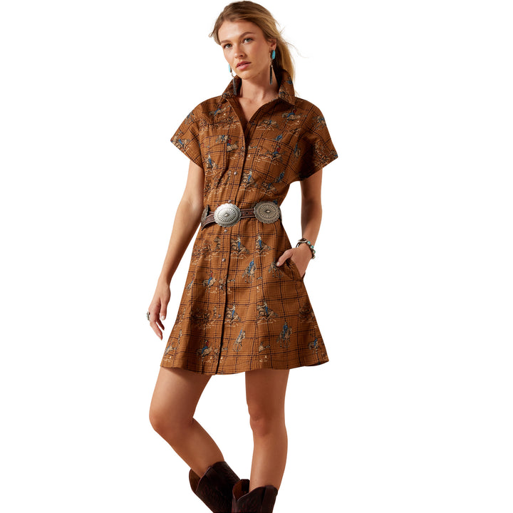 Ariat Womens Plaid Rodeo Cody Dress