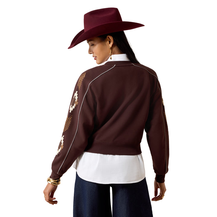 Ariat Womens Chocolate Plum Dakota Sweatshirt