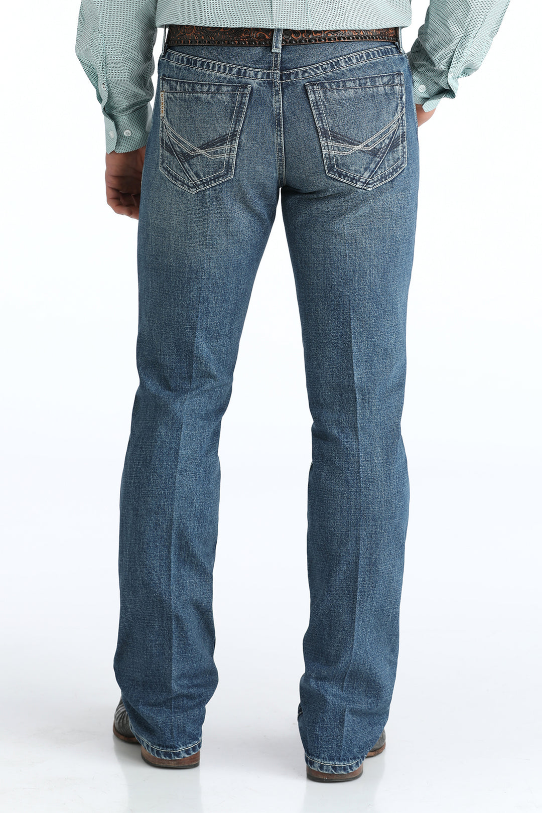Cinch Mens Ian Slim Fit Medium Stonewash Jeans