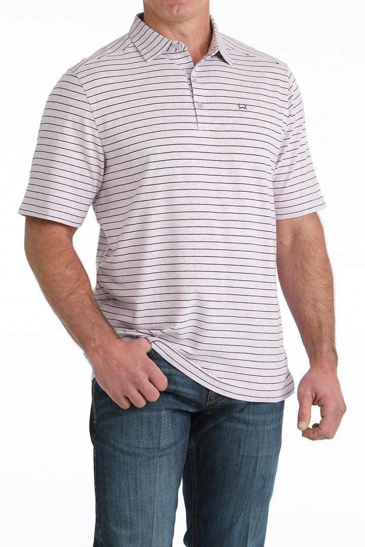 Cinch Mens Lilac Arenaflexn Polo