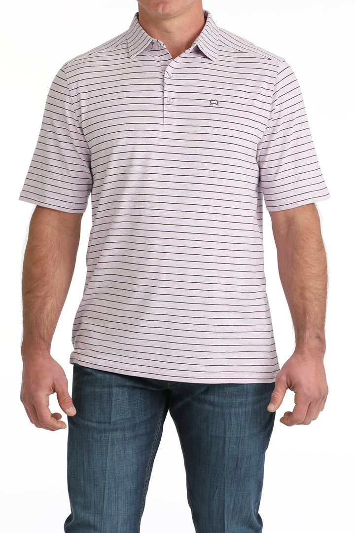 Cinch Mens Lilac Arenaflexn Polo