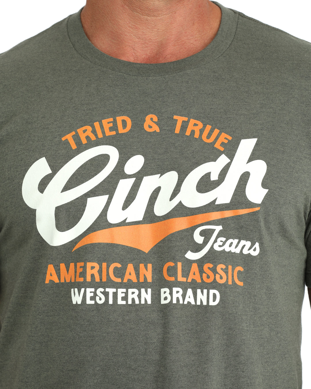 Cinch Mens Olive Graphic Tee
