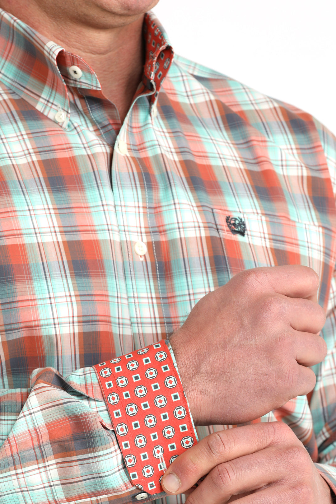 Cinch Mens Multi Plaid Classic Fit Shirt