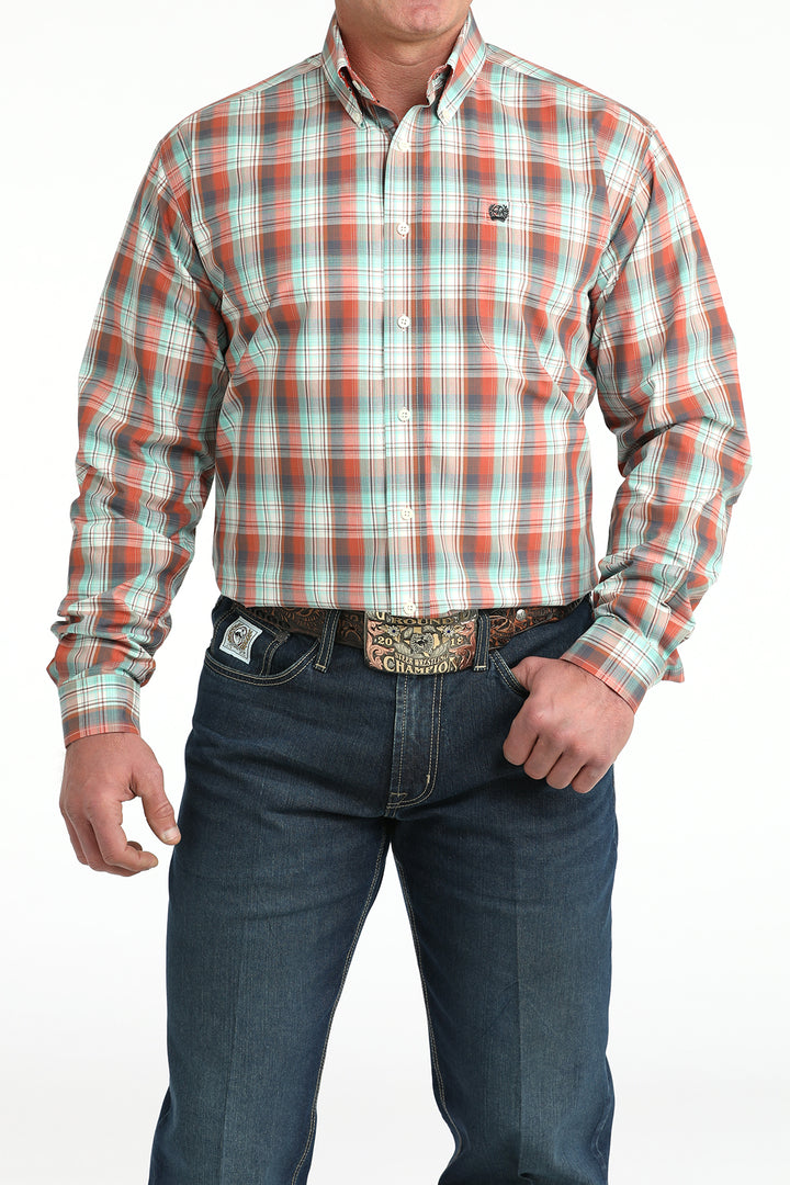 Cinch Mens Multi Plaid Classic Fit Shirt