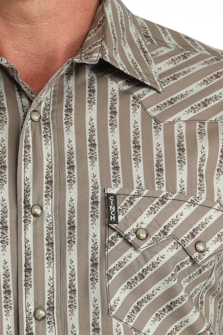 Cinch Mens Modern Fit Snap Front Western Shirt