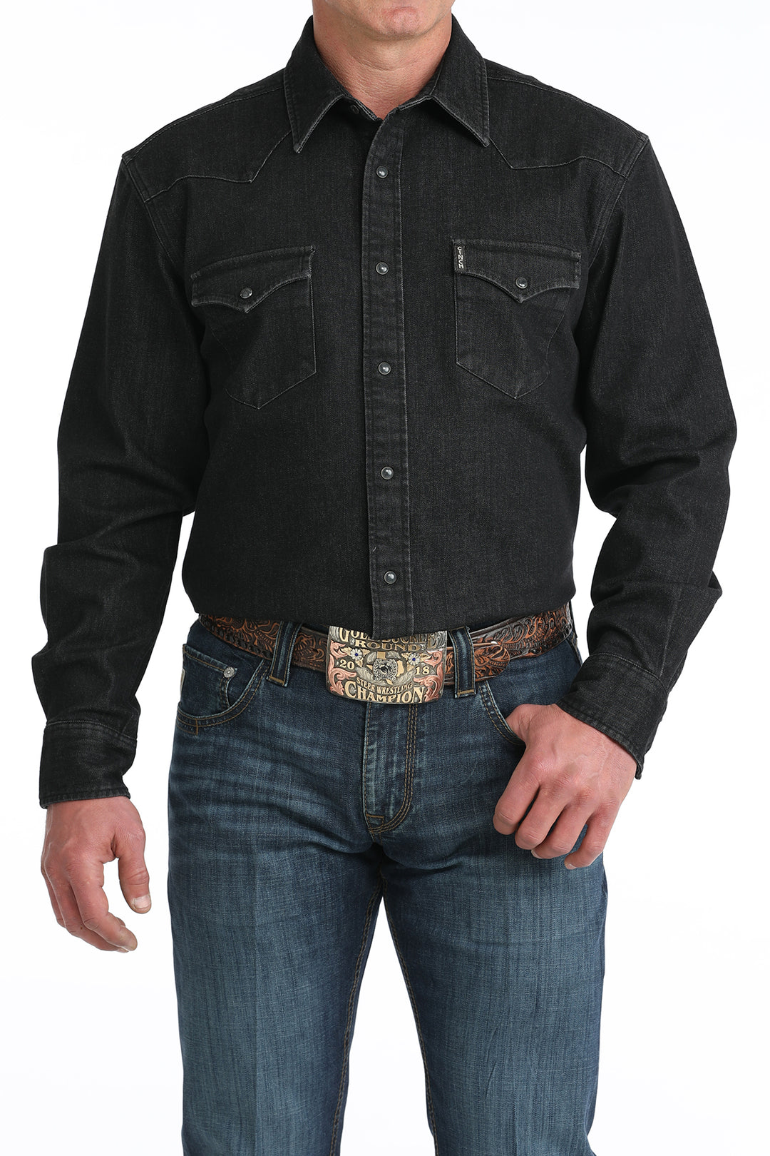 Cinch Mens Black Modern Fit Snap Front Western Shirt – Texas Boot Company Cinch Mens Black Modern Fit Snap Front Western Shirt – Texas Boot Company