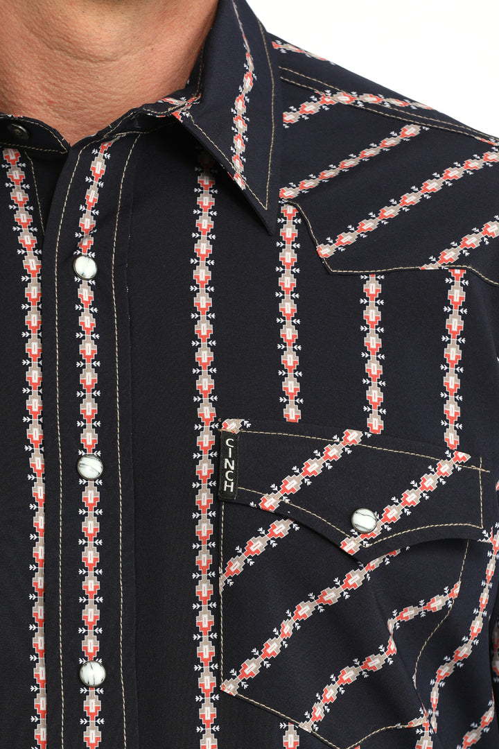 Cinch Mens Modern Print Long Sleeve Shirt