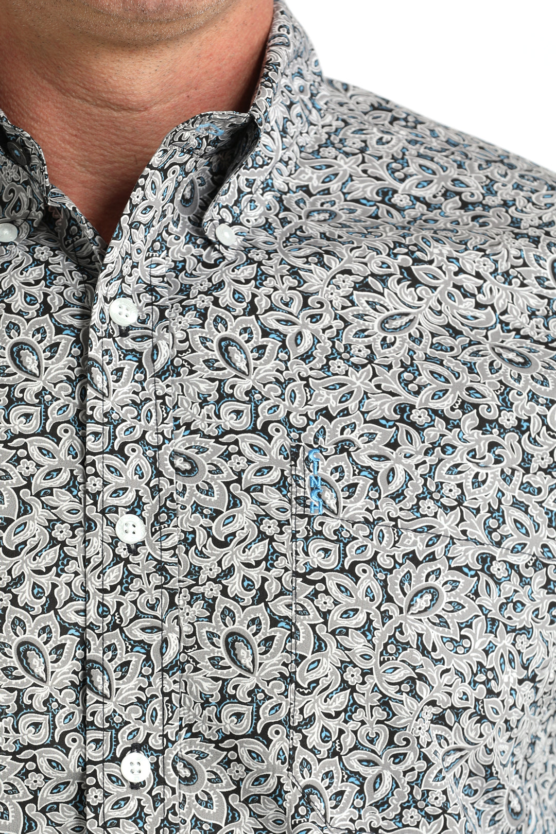 Cinch Mens Multi Paisley Print Shirt
