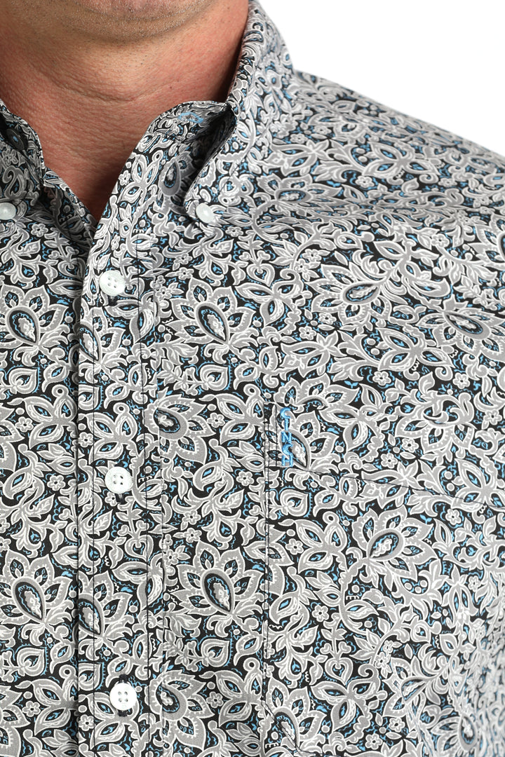 Cinch Mens Multi Paisley Print Shirt