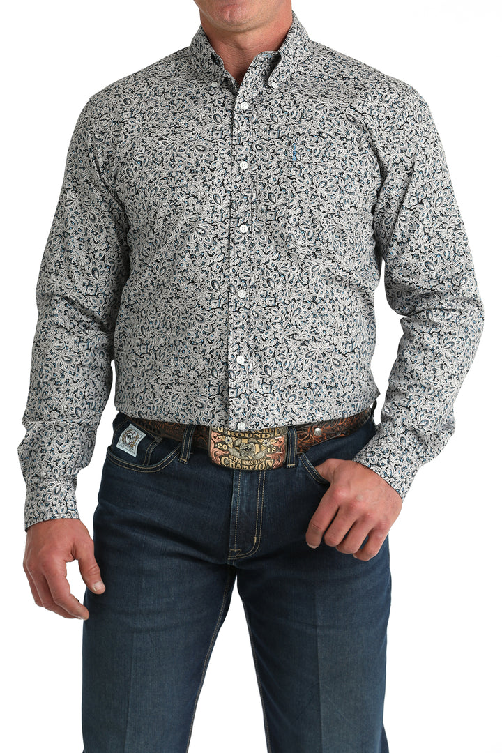 Cinch Mens Multi Paisley Print Shirt