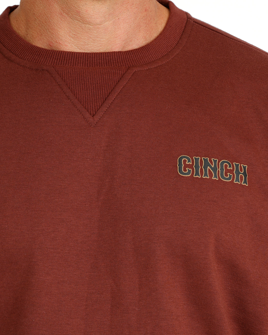 Cinch Mens Burgundy Sweatshirt