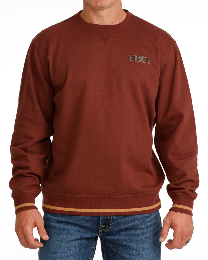Cinch Mens Burgundy Sweatshirt