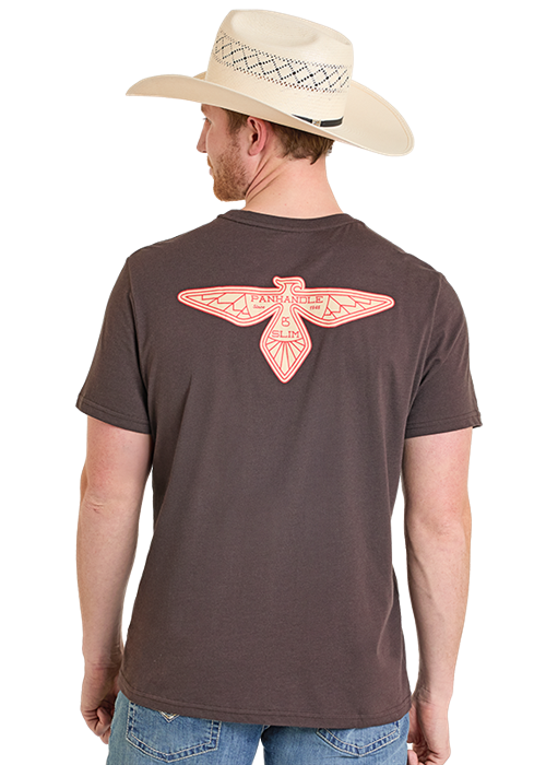 Panhandle Mens Chocolate Graphic Tee