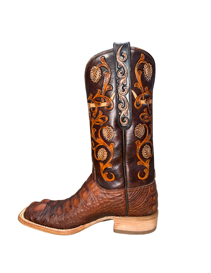 Pre-Order Black Jack Mens Barnwood Hand Tooled Alligator