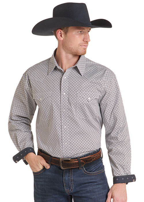 Panhandle Mens Printed long Sleeve Shirt
