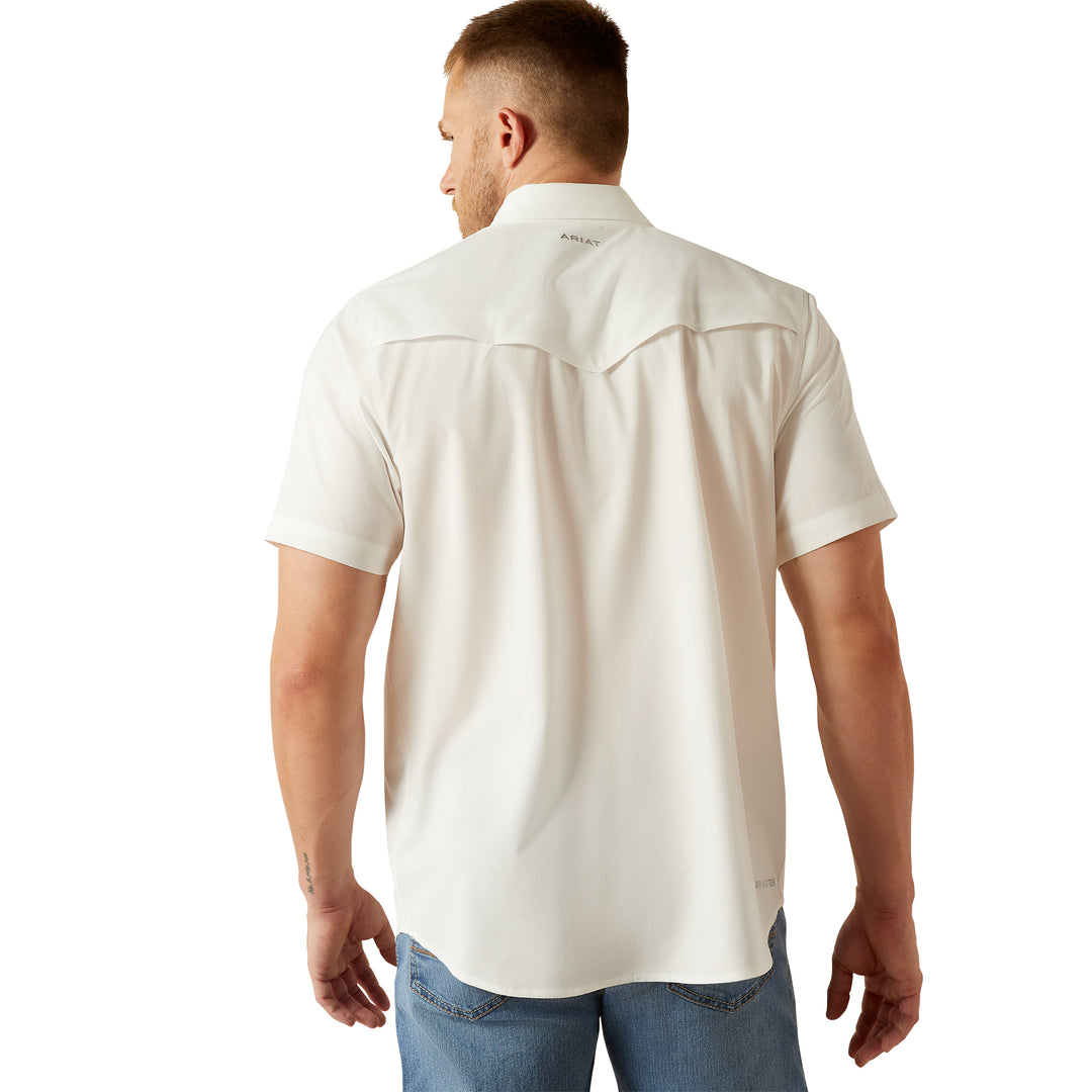Ariat Mens White VentTEK Western Fitted Shirt