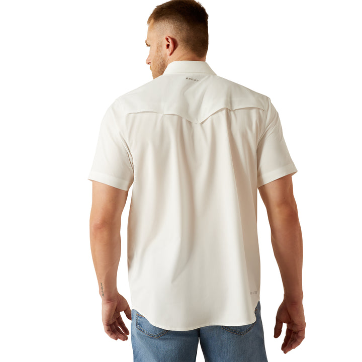 Ariat Mens White VentTEK Western Fitted Shirt