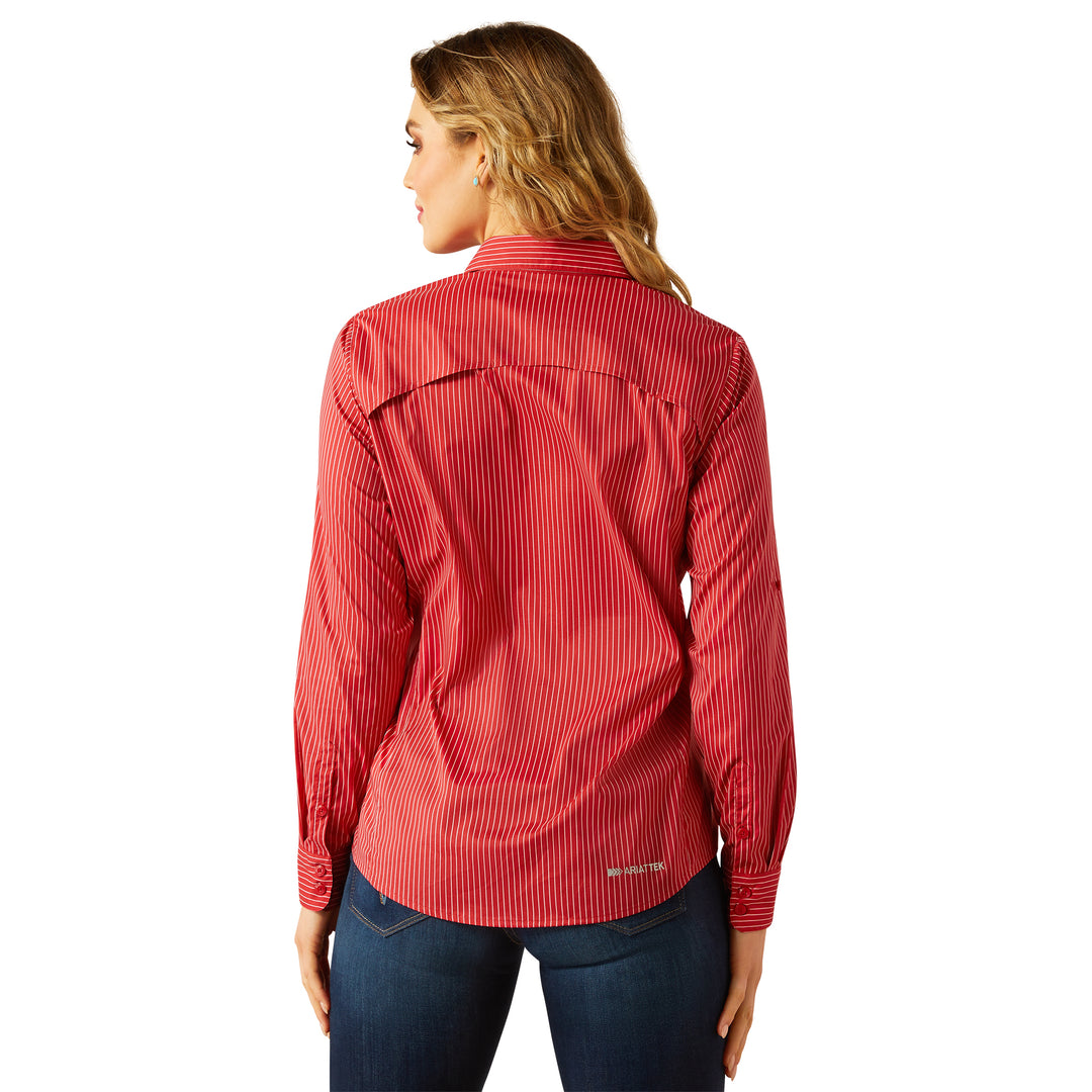 Ariat Womens Red Stripe VentTEK Shirt