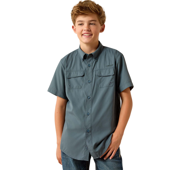 Ariat Boys Dark Slate VentTEK Outbound Classic Fit Shirt