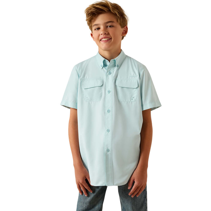 Ariat Boys Blue VentTEK Outbound Classic Fit Shirt