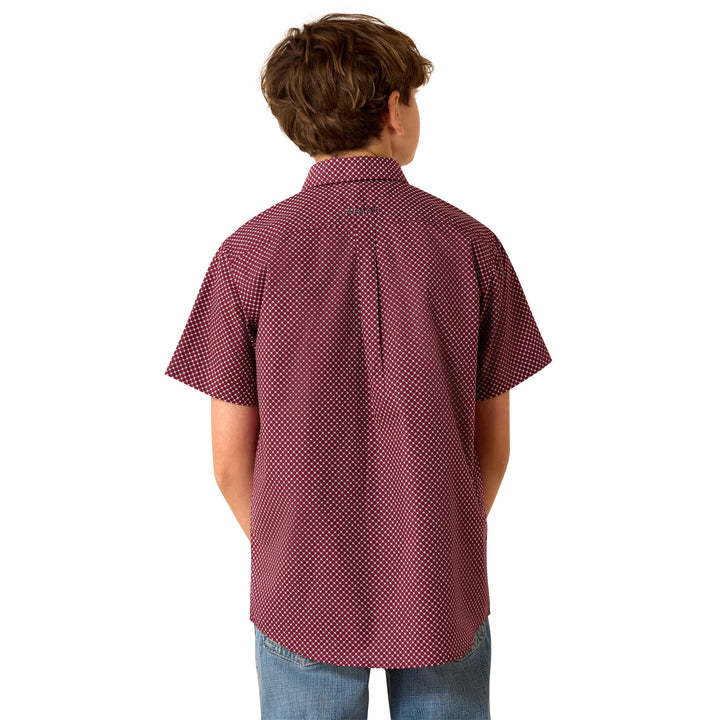 Ariat Boys Maroon Pippin Shirt