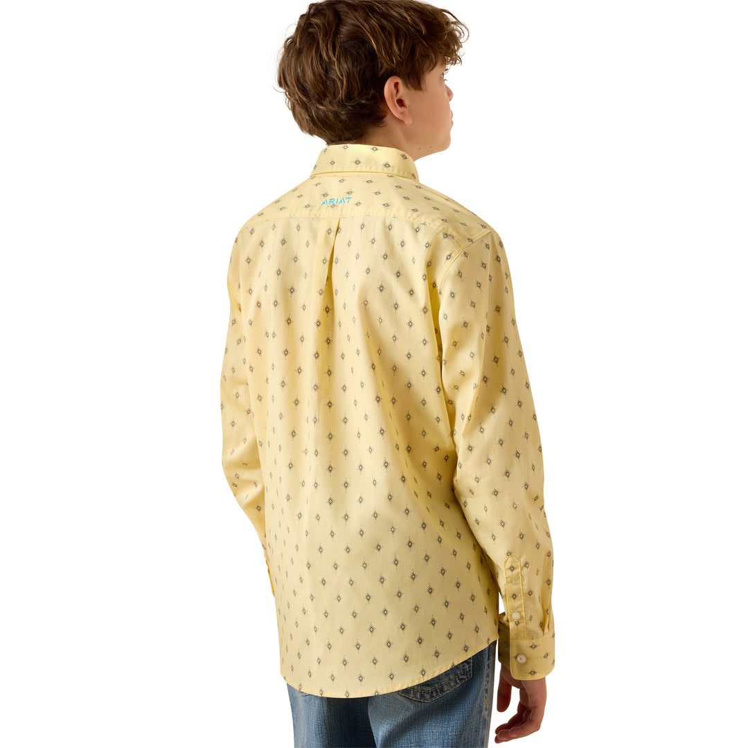 Ariat Boys Yellow Pacey Shirt