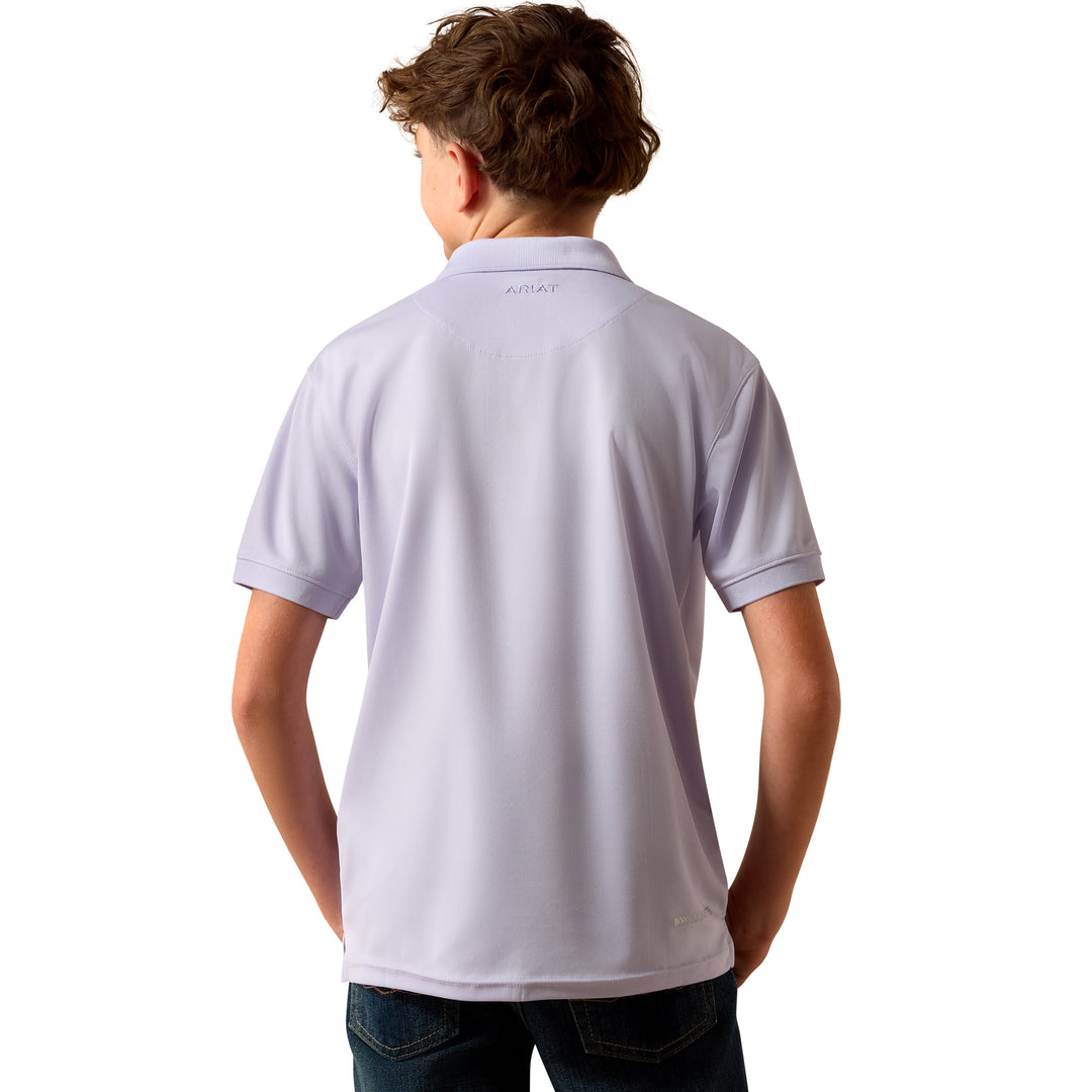 Ariat Boys Purple Heather TEK Polo