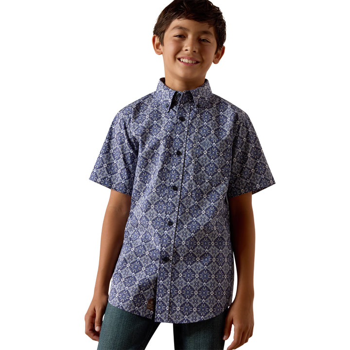 Ariat Boys Bill Short Sleeve Shirt