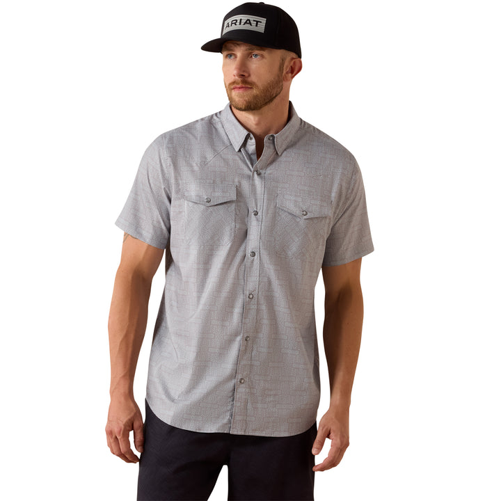 Ariat Mens Printed VentTEK Western Fitted Snap Shirt