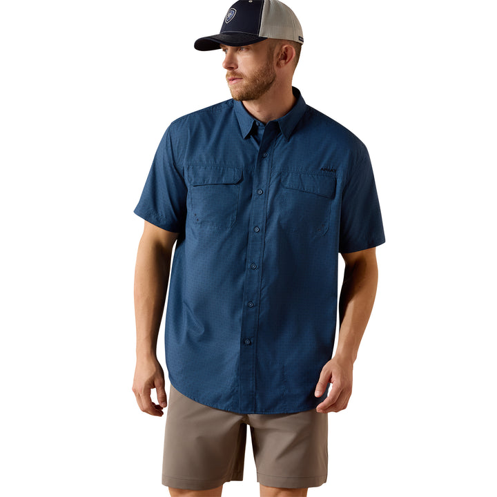 Ariat Mens Dark Denim VentTEK Outbound Classic Fit Shirt