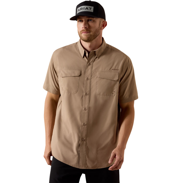 Ariat Mens Taupe VentTEK Outbound Classic Fit Shirt