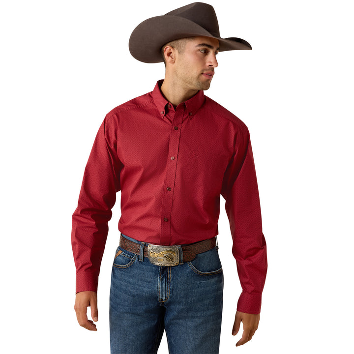 Ariat Mens Brick Red Tito Classic Fit Shirt