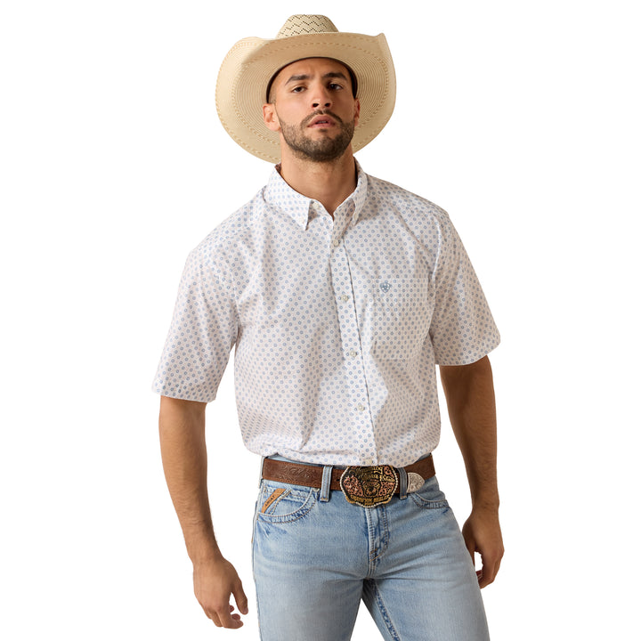 Ariat Mens White Tenzin Classic Fit Shirt