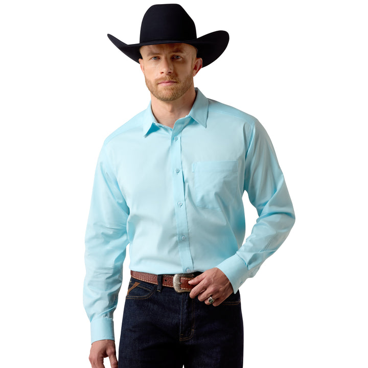 Ariat Mens Crystal Blue Everything Classic Fit Shirt