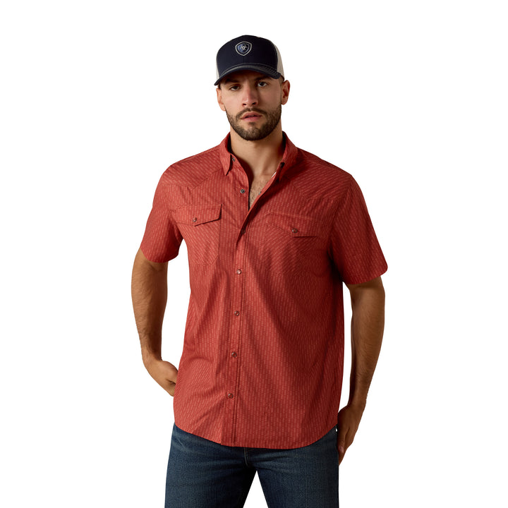 Ariat Mens Printed VentTEK Western Fitted Snap Shirt