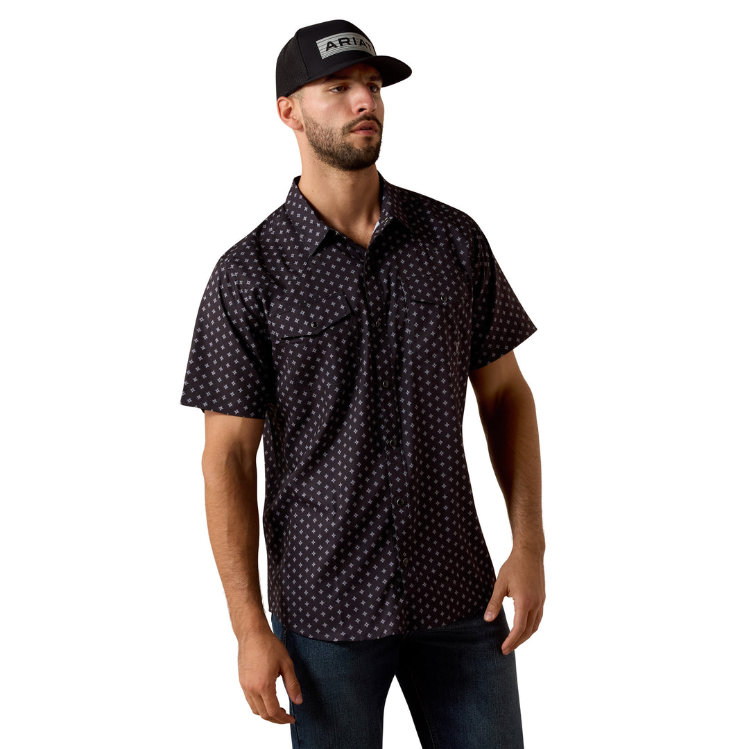 Ariat Mens Printed VentTEK Western Fitted Snap Shirt