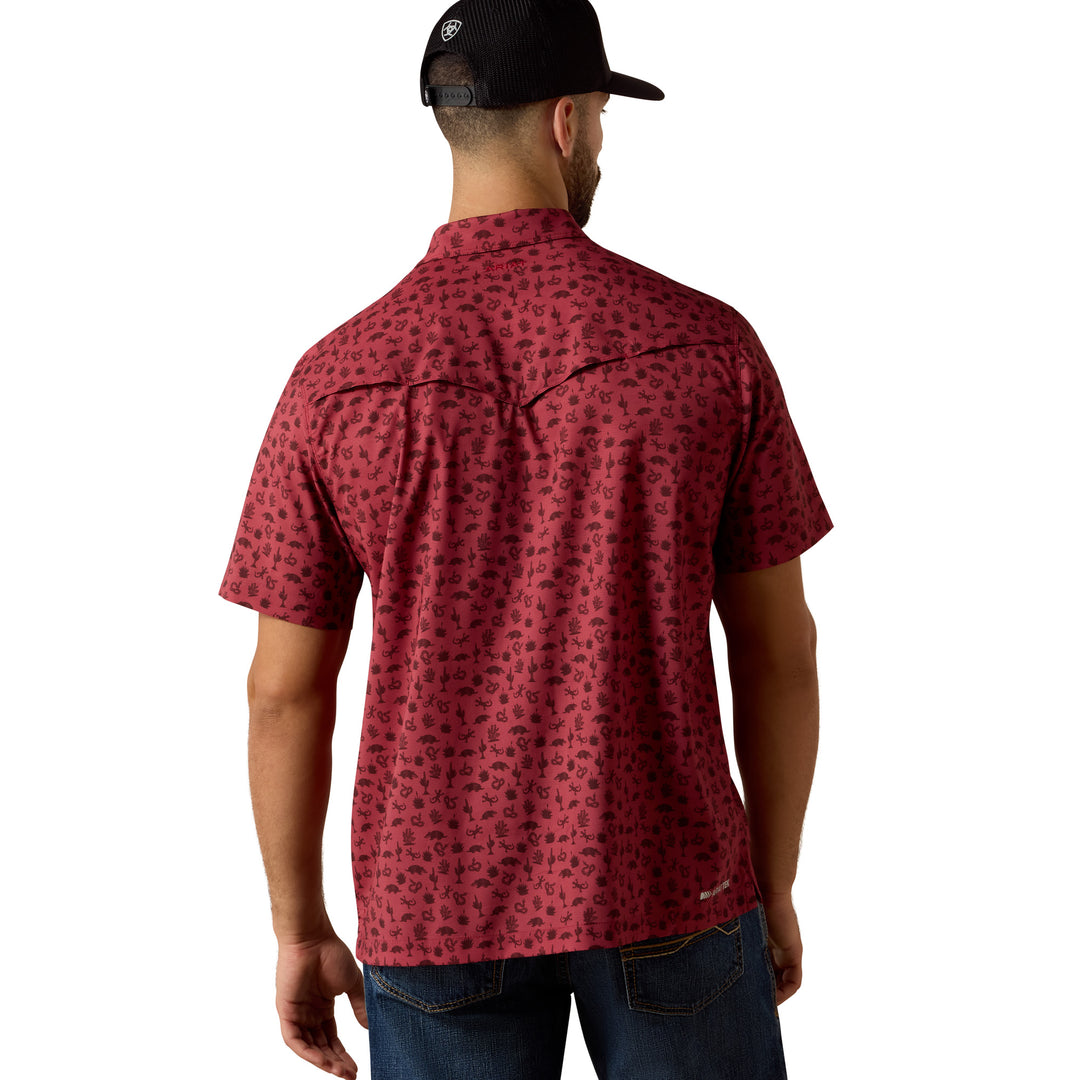 Ariat Mens Printed VentTEK Western Yoke Classic Fit Snap Shirt