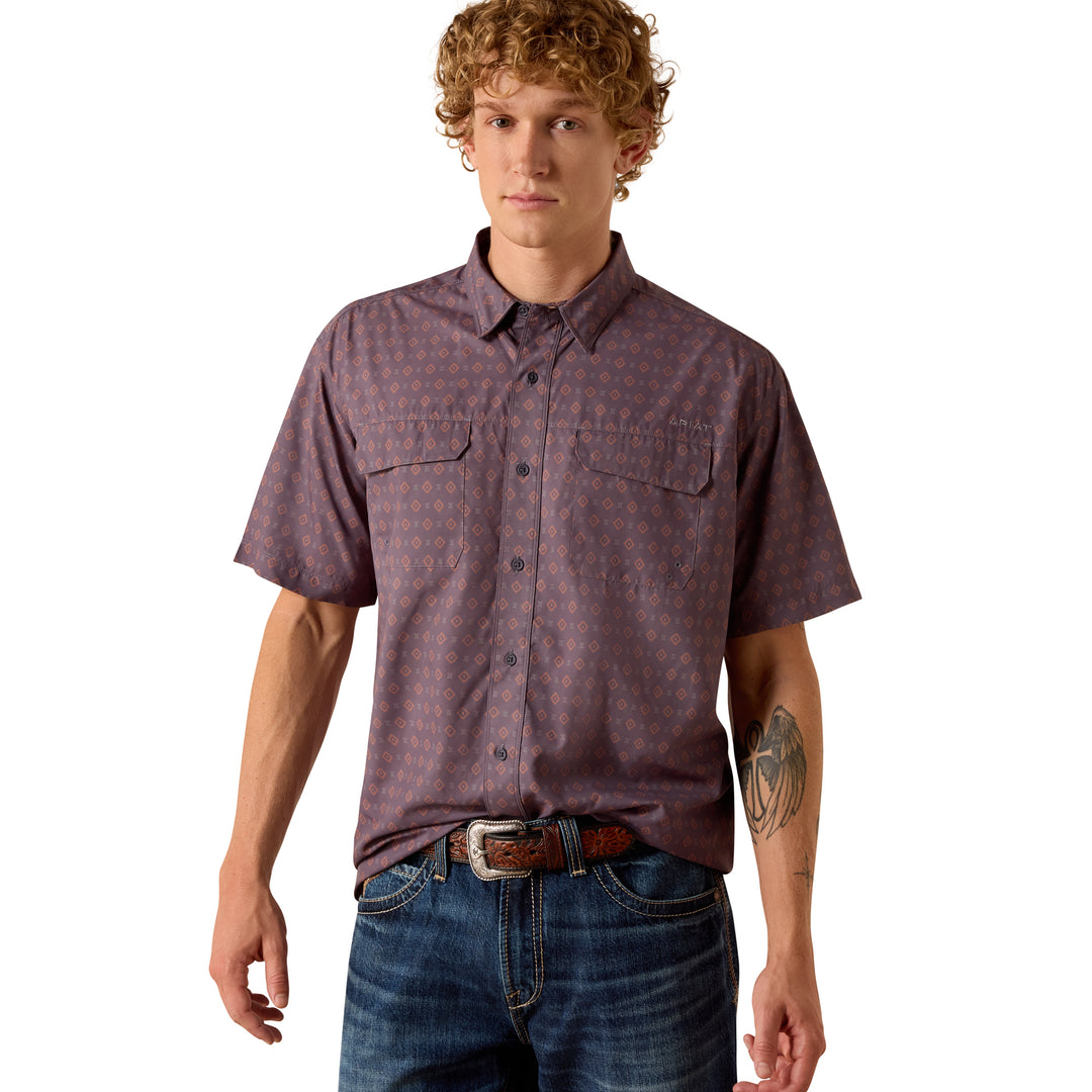 Ariat Mens Printed VentTEK Outbound Classic Fit Shirt