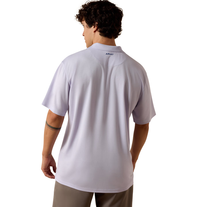 Ariat Mens Purple Heather Tek Polo