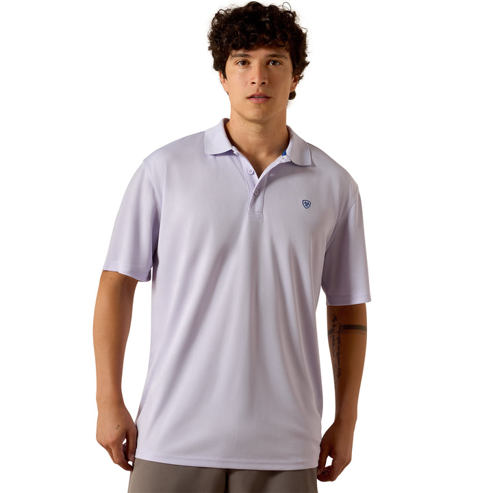 Ariat Mens Purple Heather Tek Polo