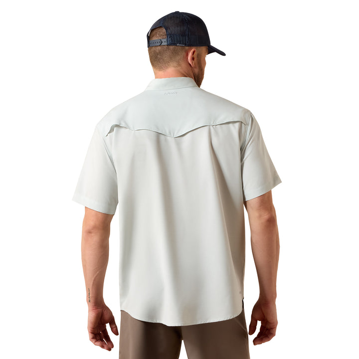 Ariat Mens Aqua Heather Western VentTEK Classic Fit Shirt