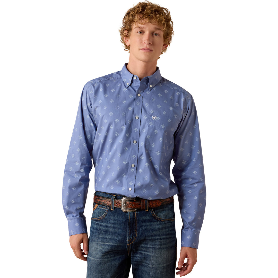 Ariat Mens Byrd Fitted Long Sleeve Shirt