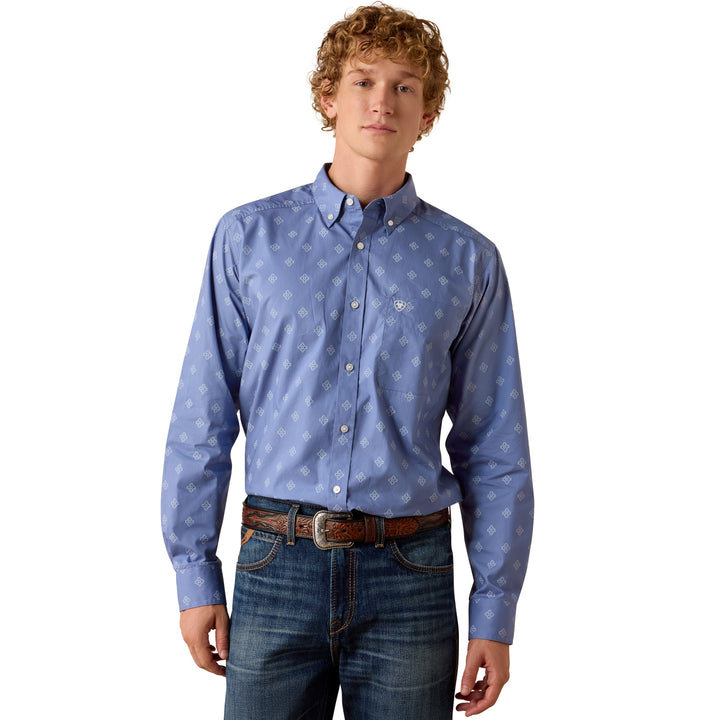 Ariat Mens Byrd Fitted Long Sleeve Shirt