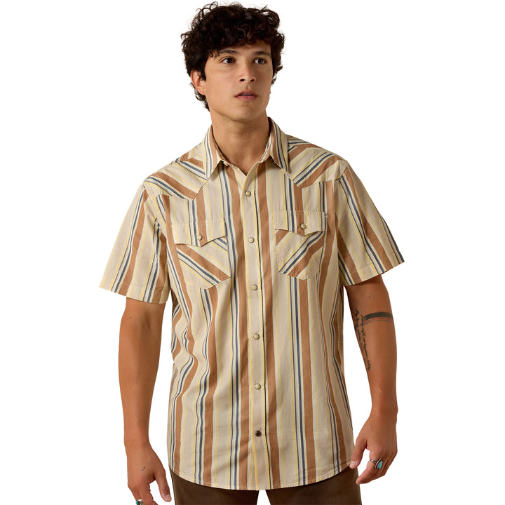 Ariat Mens Retro Hawthorne Fitted Snap Shirt