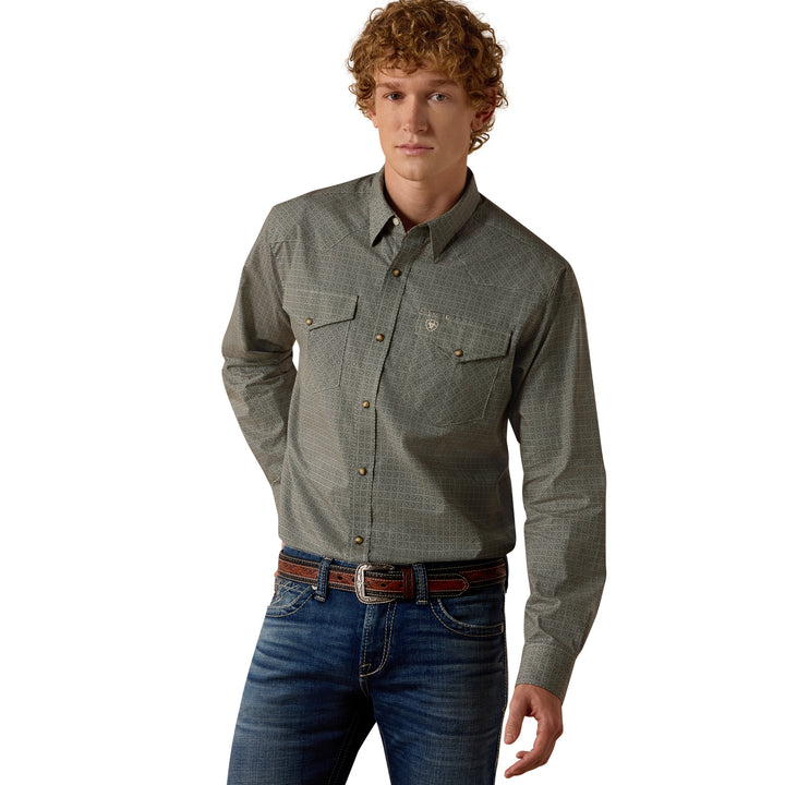 Ariat Mens Floyd Fitted Snap Shirt