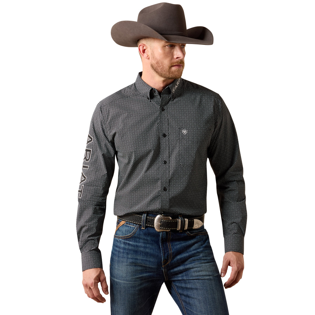 Ariat Mens Black Team Dariel Fitted Shirt