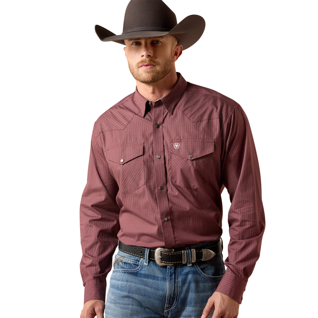 Ariat Mens Wrinkle Free Dion Classic Fit Snap Shirt