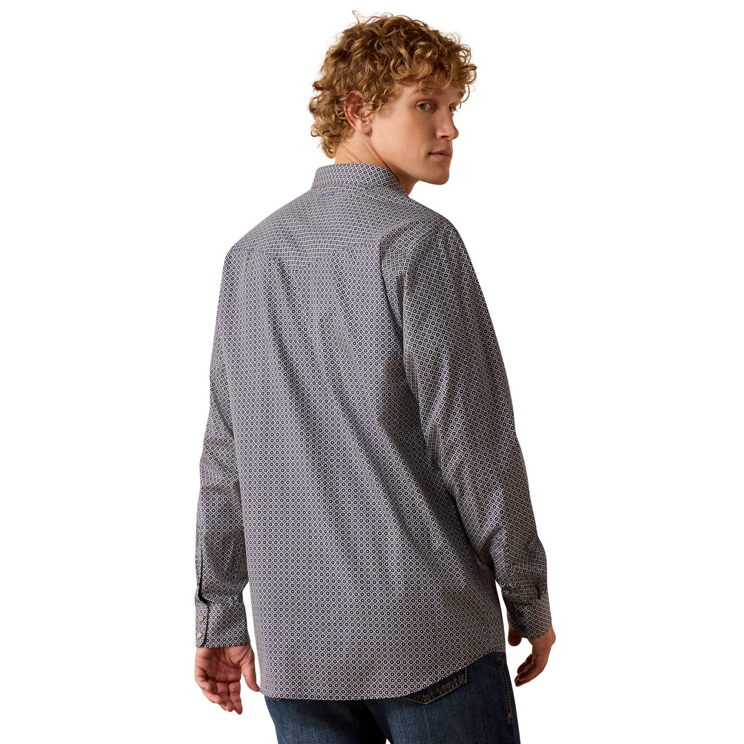 Ariat Mens Wrinkle Free Dennis Fitted Snap Shirt