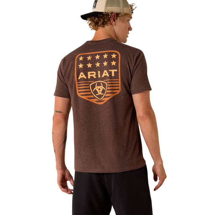 Ariat Mens Stripe Patriotic Badge T-Shirt