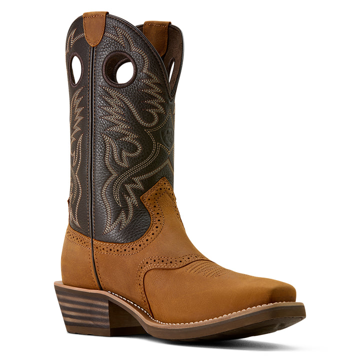 Ariat Mens Heritage Roughstock Square Toe Cowboy Boots
